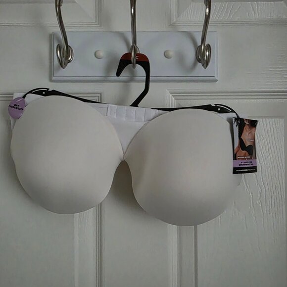 Maidenform Strapless Dreamwire Bra with Removable Straps White 38C - Picture 1 of 5